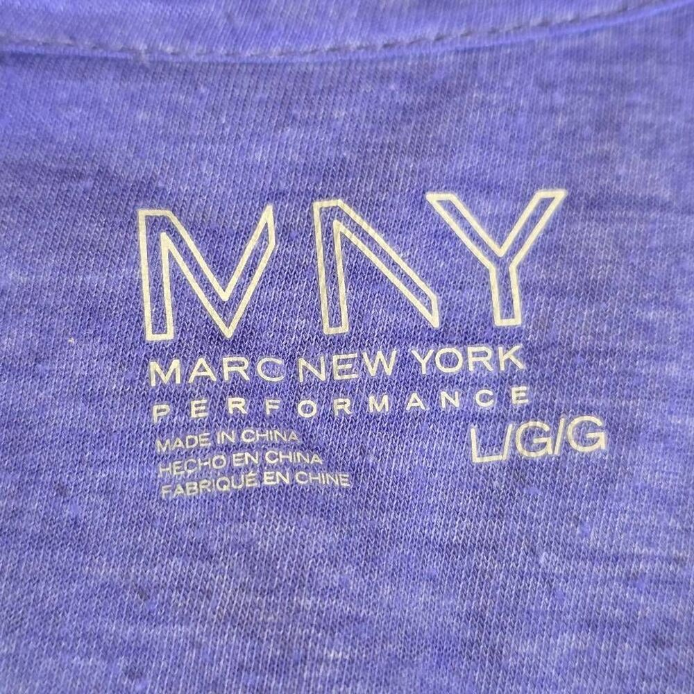 MNY Marc New York Purple Performance Top L Long Sleeve - Picture 4 of 5